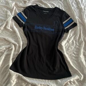 Harley Davidson shirt women medium biker Y2K grunge Streetwear PartY Festivals